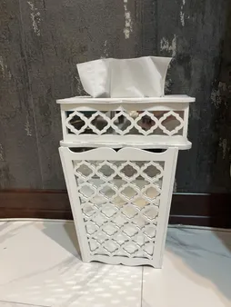 ست سطل و جا دستمال کاغذی مدل dm_1