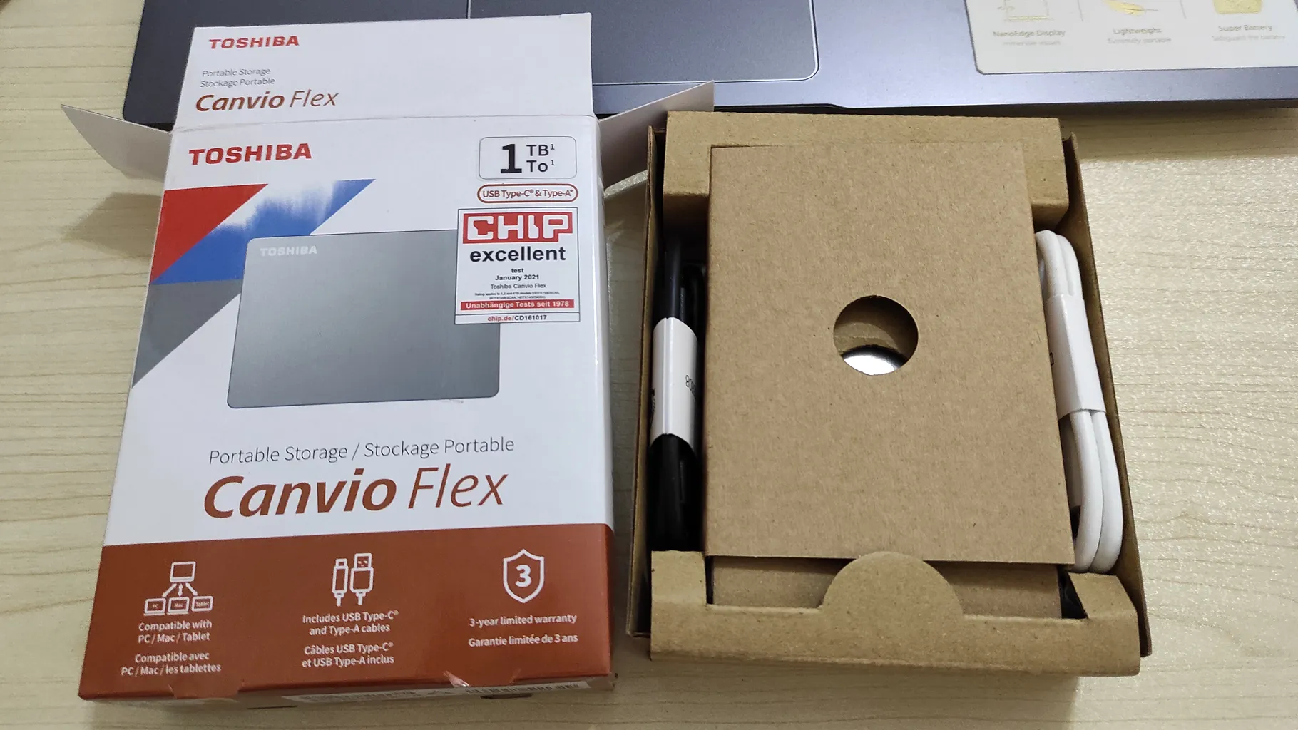 هارد دیسک اکسترنال توشیبا مدل CANVIO FLEX ظرفیت 1 ترابایت