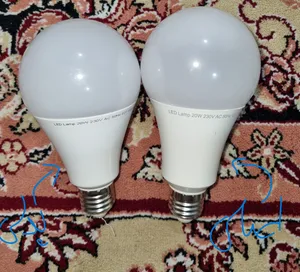 تجریه خرید لامپ اس ام دی 20 وات پارس شهاب مدل A80 پایه E27