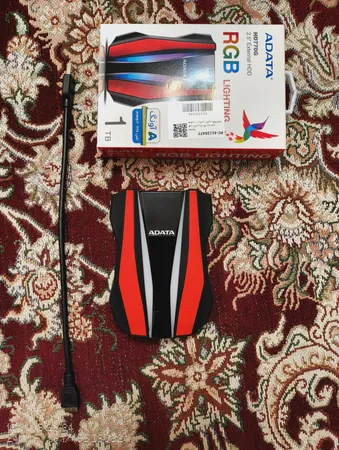 هارد اکسترنال ای دیتا مدل HD770G  ظرفیت یک ترابایت دارای رابط USB Type-A 3.2