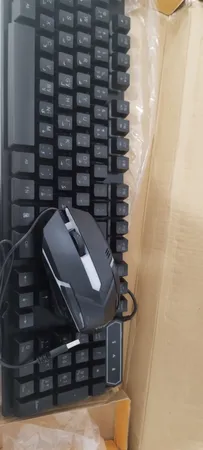 کیبورد و موس مخصوص بازی مدل K96، سوییچ ممبران، Full-Size، نورپردازی RGB