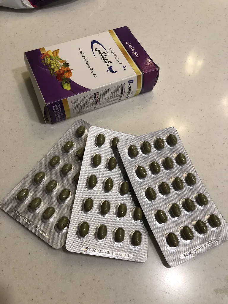 کپسول ب کمپلکس بسته 60 عددی