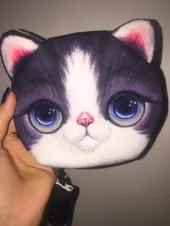 تجریه خرید کیف پول دخترانه طرح گربه مدل C-13BK