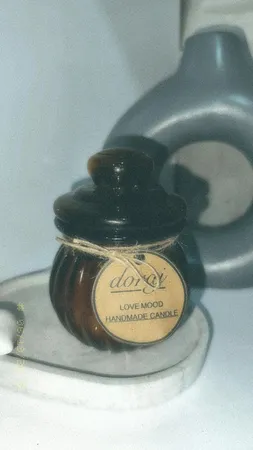 شمع دست ساز مدل LOVE MOOD کد 02