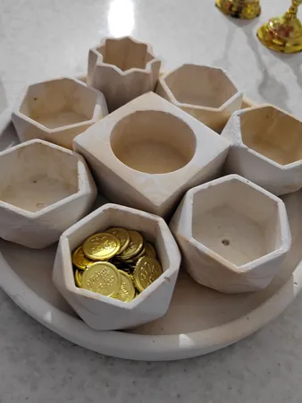 مجموعه ظروف هفت سین 8 پارچه طرح سنگ مدل افرا