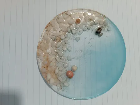 قالب رزین طرح دایره مدل زیر لیوانی کد C1