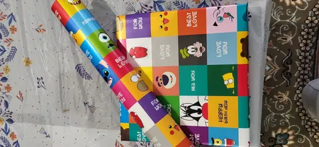 کاغذ کادو طرح  کارتون بسته 5 عددی