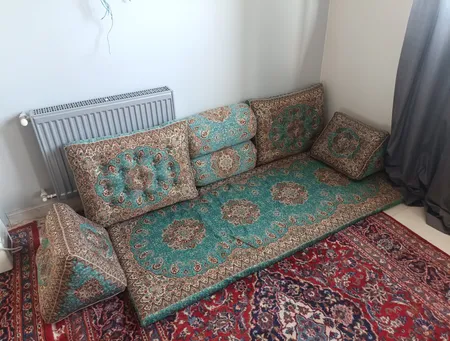 ست 7تکه پشتی ترمه  مدل شاه نشین ‌کد ۰۰۱