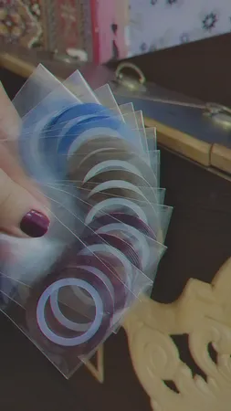 نوار طراحی ناخن مدل NST-1 مجموعه 12 عددی