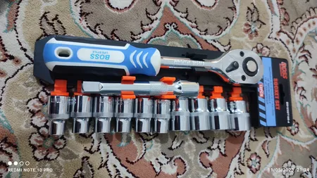 آچار بکس باس مدل 12 مجموعه 12 عددی