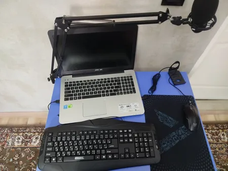 میز و صندلی تحریر تاشو و تنظیم شو یاس آبی