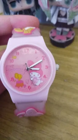 ساعت مچی عقربه ای بچگانه مدل بند سیلیکونی ضد حساسیت طرح خرگوش