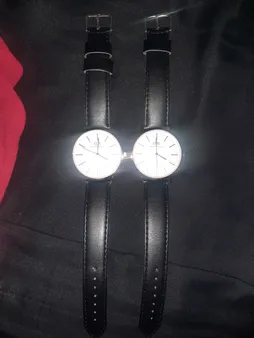 ست ساعت مچی عقربه ای زنانه و مردانه کد D-05