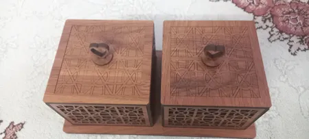 قندان مدل یاس مجموعه سه عددی