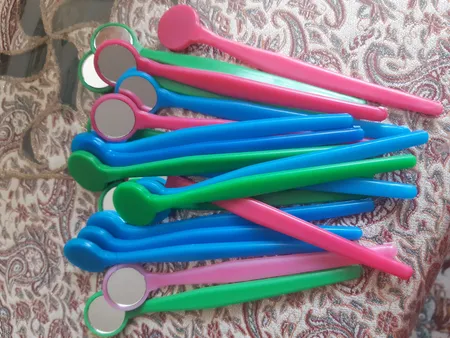 آینه یکبار مصرف دندانپزشکی مدل Pearls بسته 20 عددی