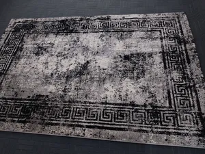 تجریه خرید فرش ماشینی ساوین کد 4118 زمینه مشکی