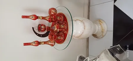 سرویس چای خوری 17 پارچه مدل شاه عباسي