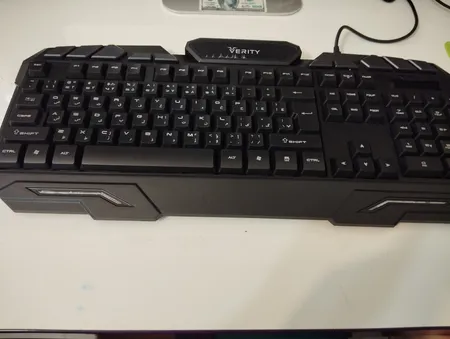 کیبورد و ماوس گیمینگ وریتی مدل V-KB6126GCW، سوییچ ممبران، Full-Size، نورپردازی LED RGB