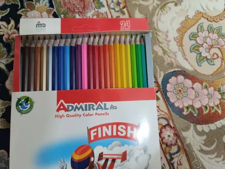 مداد رنگی 24 رنگ آدمیرال کد 761C طرح Race Boy