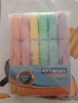 ماژیک علامت گذار پلیکان مدل Heron مجموعه 6 عددی