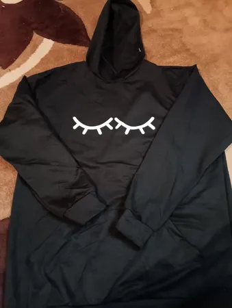 هودی زنانه طرح چشم کد 17099BW