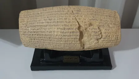 مجسمه مدل منشور آزادی ملل کوروش کبیر