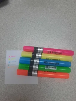 ماژیک علامت گذار پلیکان مدل هرون TEXTO بسته 5 عددی