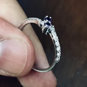 تجریه خرید انگشتر طلا 18 عیار زنانه قیراط کد GH5908