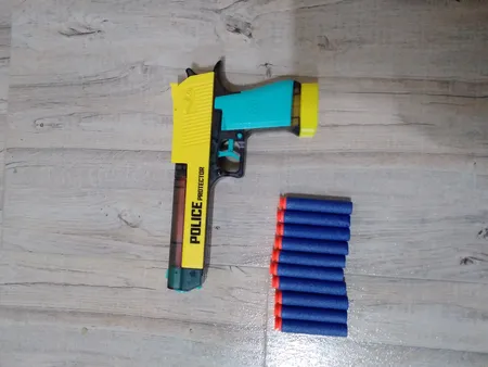 تفنگ بازی جی ای تویز طرح کلت پلیس کد 64837