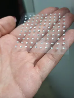 پیرسینگ بینی زنانه مدل چسبی طرح الماس کد nos110 بسته 100 عددی