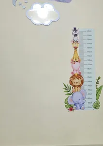 تجریه خرید استیکر اندازه گیری قد کودک راتیانا مدل جنگل حیوانات