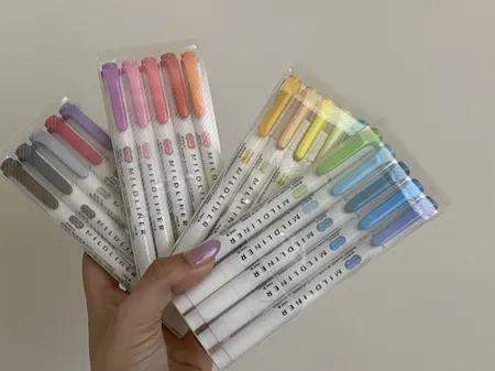 ماژیک دو سر علامت گذار زبرا مدل MILDLINER بسته 20 عددی