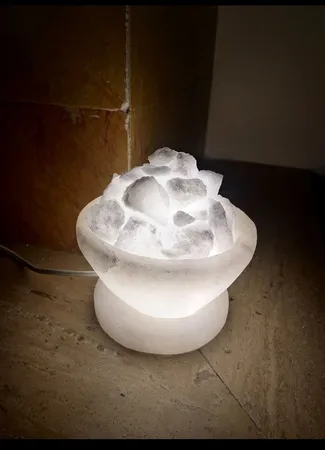 آباژور سنگ نمک طب سنگ طرح کاسه کد TA-50106