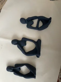 مجسمه سنگی مدل تندیس تفکر بسته 3 عددی