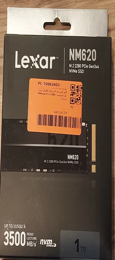 اس اس دی اینترنال PCIe Gen3 x4 لکسار مدل NM620 M.2 2280  ظرفیت 1 ترابایت