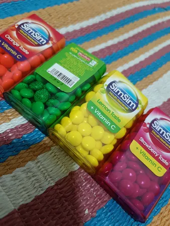 قرص خوشبو کننده دهان سیم سیم مدل ویتامین C بسته 4 عددی