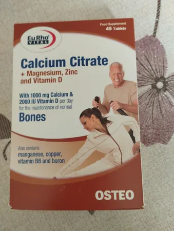 قرص کلسیم سیترات یوروویتال بسته 45 عددی