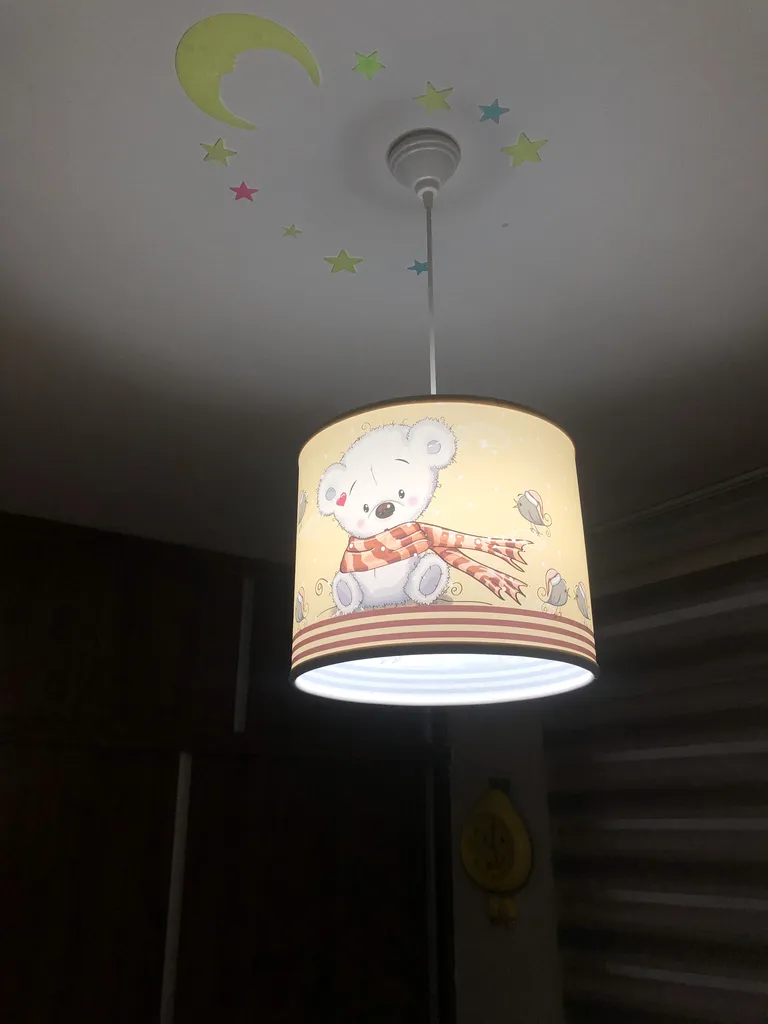 لوستر اتاق کودک طرح خرس شال دار کد 36