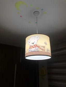 لوستر اتاق کودک طرح خرس شال دار کد 36