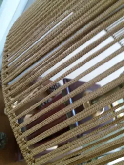 شید آباژور مدل مخروطی  نخ  مکرومه