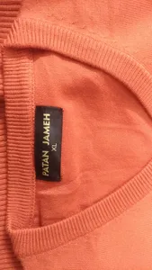 تجریه خرید پلیور مردانه پاتن جامه مدل یقه هفت 304021020003999 رنگ آجری