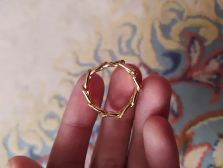 انگشتر دخترانه مدل زنجیر