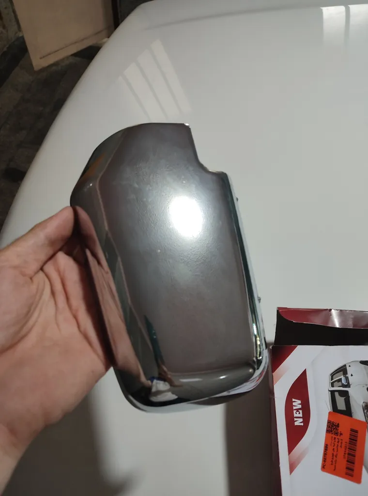 فلاپ آینه بغل خودرو طرح کروم مناسب برای پراید بسته 2 عددی