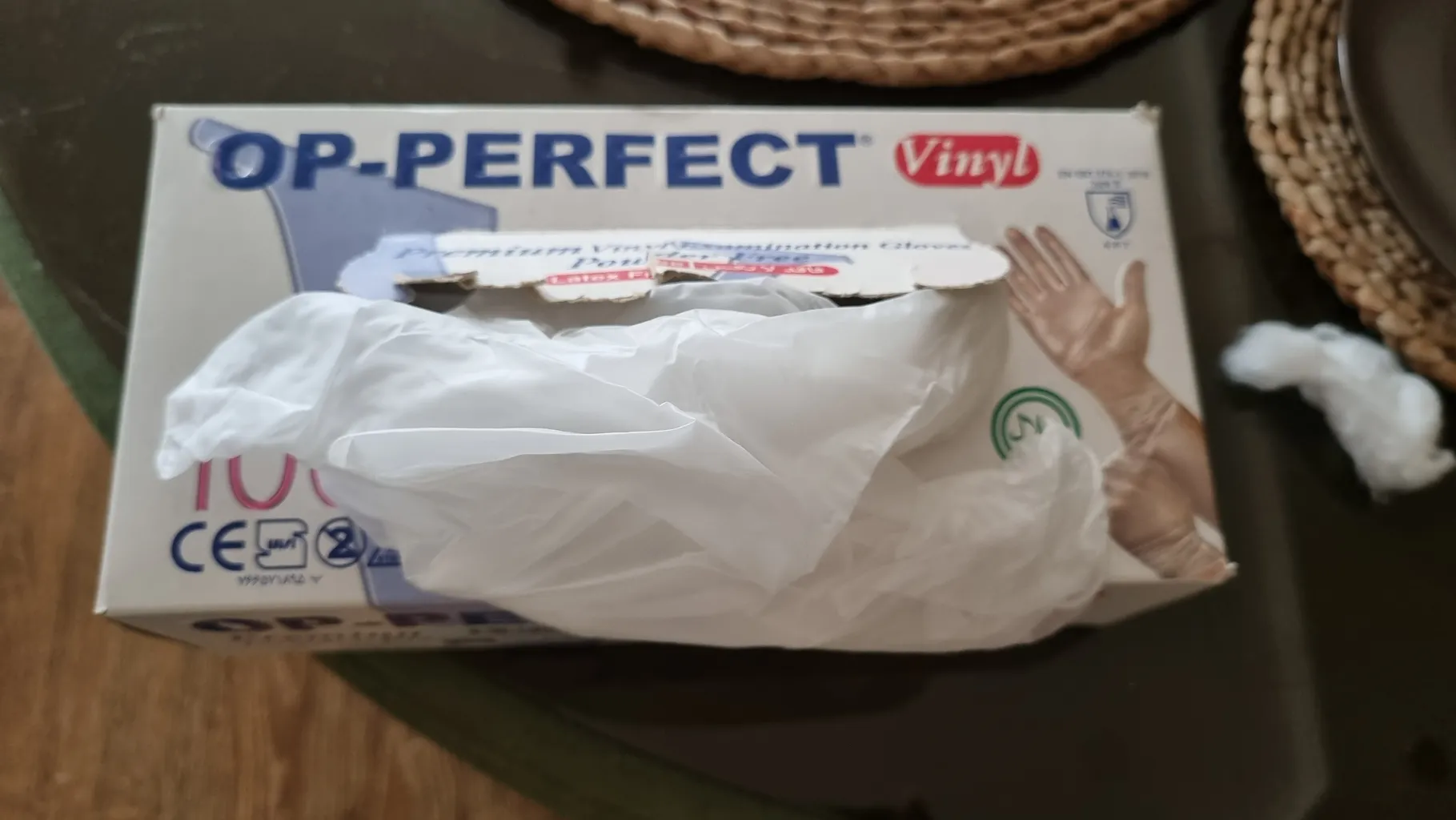 دستکش وینیل اپی پرفکت مدل 100 سایز لارج بسته 100 عددی