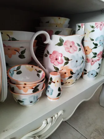 کاسه طرح بهار گل ها کد Fs006 مجموعه 6 عددی