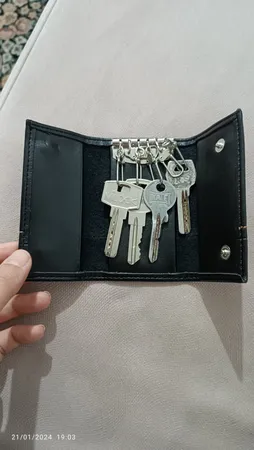 جاکلیدی چرم بارز مدل DM18M