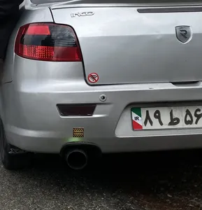 تجریه خرید برچسب پلاک خودرو مستر راد طرح پرچم ایران مدل 1221بسته دوعددی