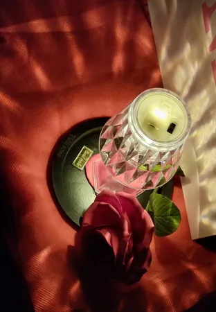 شمع ال ای دی مدل دیاموند طرح پایه دار مجموعه 2 عددی