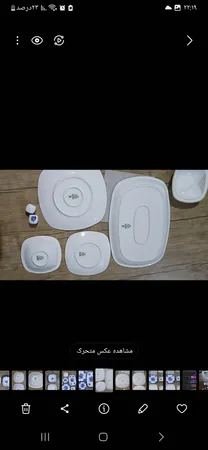 سرویس غذاخوری 27 پارچه چینی زرین ایران مدل کواترو فلورانس درجه یک