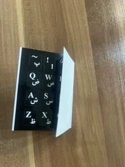برچسب حروف فارسی کیبورد مدل black design